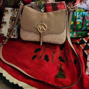 Michael Kors Large Messenger Bag Purse in Ballet Pink - Style 38S2G2AM9B